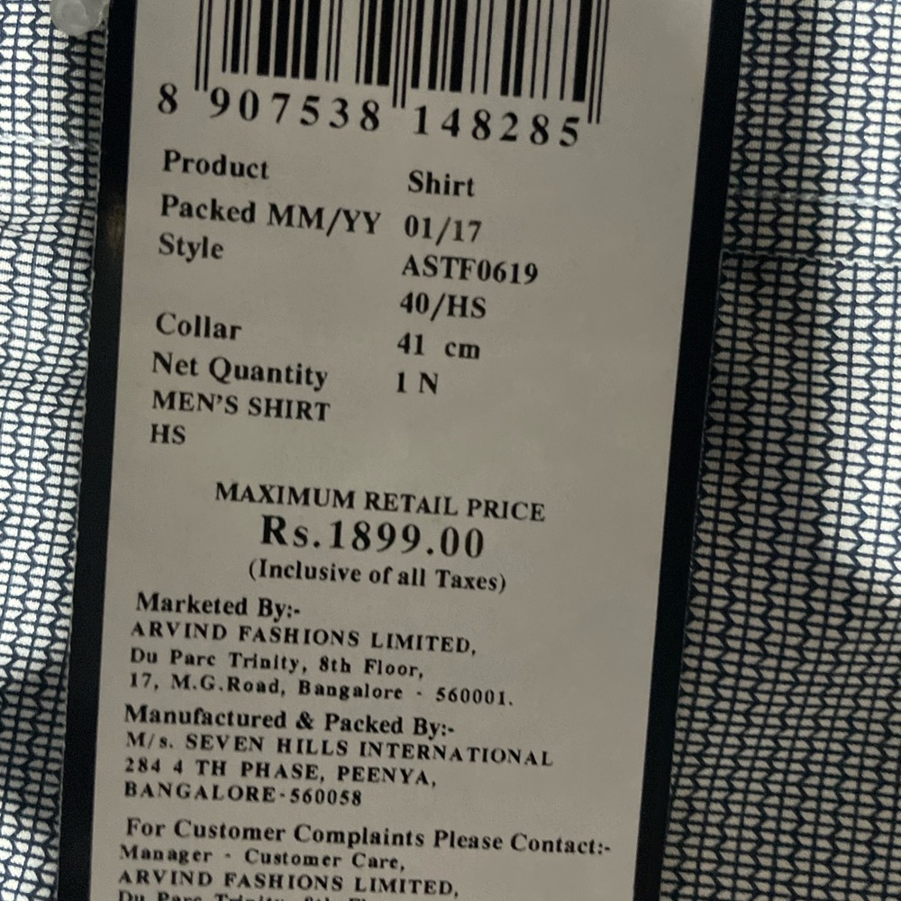 Arrow half sleeve shirt for men. New. Size 41 - Picture 5 of 8